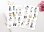 Preview: Girls Books Sticker Set